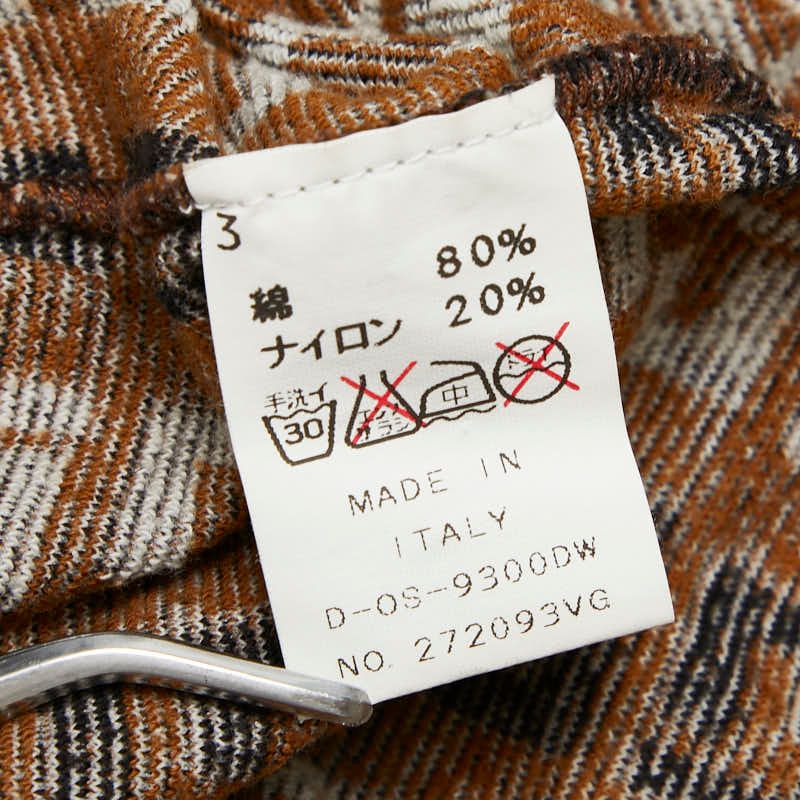 Fendi Ff Pattern Sleeveless Dress Pile Fabric Size: 44 Brown Multicolor Cotton