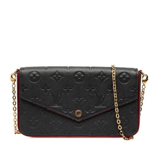 Louis Vuitton Monogram Empreinte Pochette Félicie Crossbody Chain Shoulder Bag