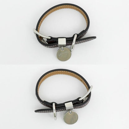 Hermes Dog Collar Tres XS Rouge Serie Nata Sesam Brown Series Vo- Epson