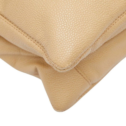Chanel Cocomark Tote Bag Handbag Beige Caviar Skin Ladies Chanel