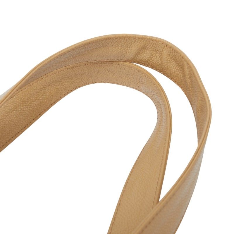 Chanel Cocomark Tote Bag Handbag Beige Caviar Skin Ladies Chanel