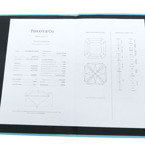 Tiffany & Co Novo Diamond Ring D0.20 Square Cut #7.5 [near]