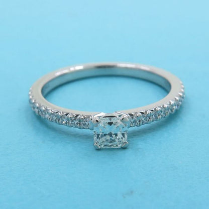 Tiffany & Co Novo Diamond Ring D0.20 Square Cut #7.5 [near]