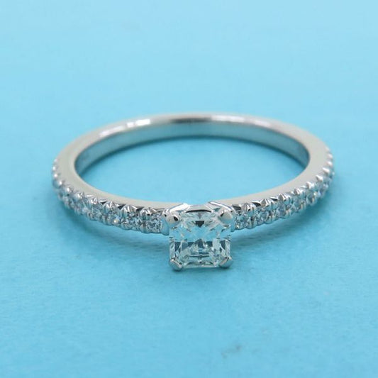 Tiffany & Co Novo Diamond Ring D0.20 Square Cut #7.5 [near]