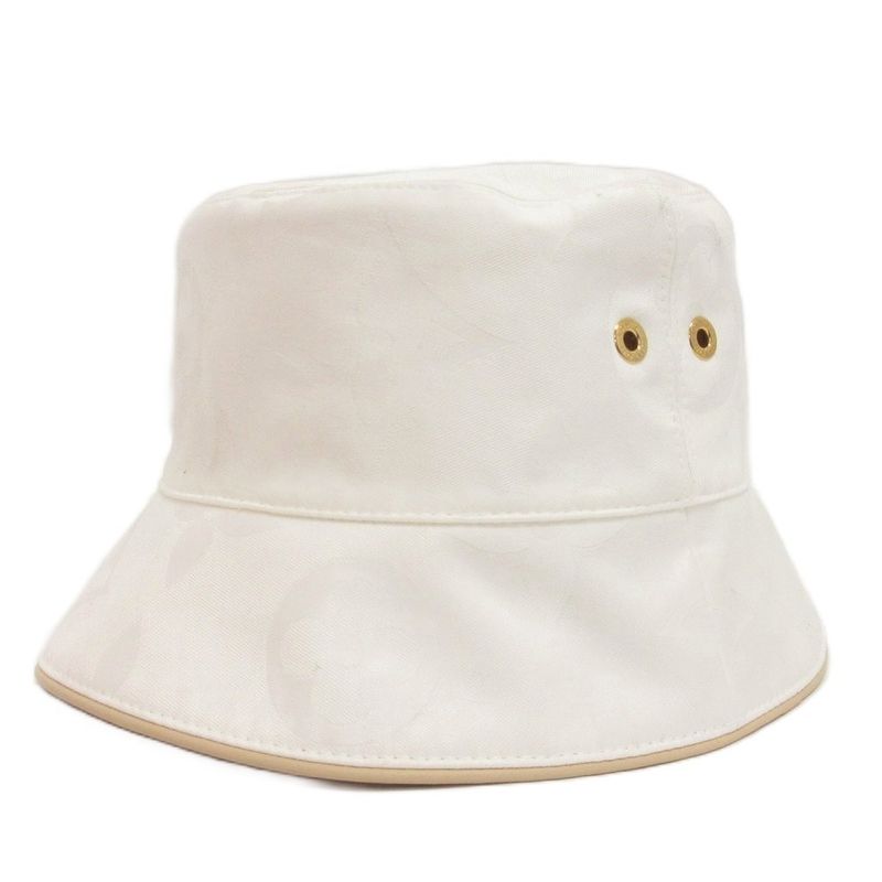 Louis Vuitton Daily Glam Bucket Hat Reversible Monogram Embroidered Logo Beige