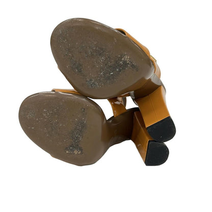 Gucci Sandals 34 Women's - 309822 Light Brown Horsebit Leather