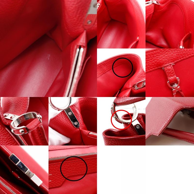 Louis Vuitton Capucines MM Parnasea M94412 ×taurillon Leather Red Tr2125