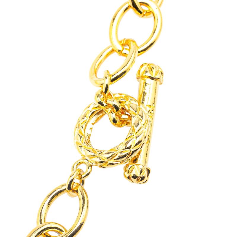 Chanel Vintage Large Coco Heart Gold Plated Ladies Chanel