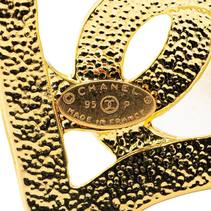 Chanel Vintage Large Coco Heart Gold Plated Ladies Chanel