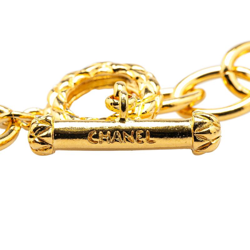 Chanel Vintage Large Coco Heart Gold Plated Ladies Chanel