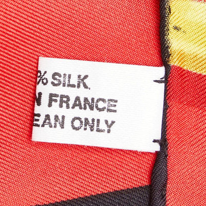 Cartier Trinity Ring Panther Bracelet Red Yellow Multicolor Silk Ladies Cartier