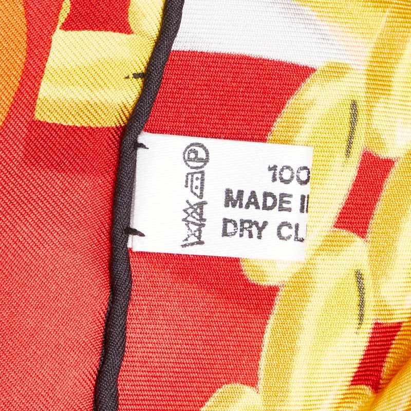 Cartier Trinity Ring Panther Bracelet Red Yellow Multicolor Silk Ladies Cartier