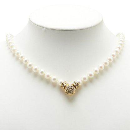 Dior Pearl Rhinestone Gold Plated Ladies Dior