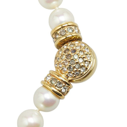 Dior Pearl Rhinestone Gold Plated Ladies Dior