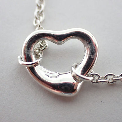 Tiffany & Co 925 Open Heart 3pc Necklace j111-84