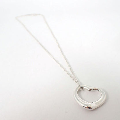 Tiffany & Co 925 Open Heart Pendant Necklace j111-82
