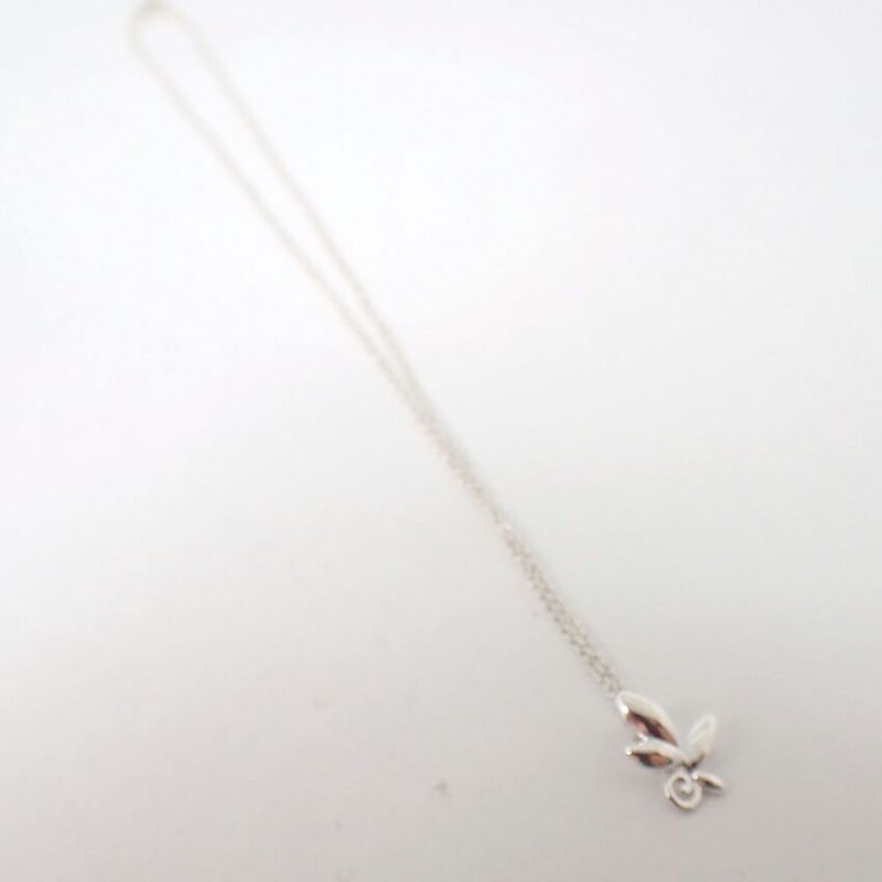 Tiffany & Co 925 Olive Leaf Pendant Necklace j111-83