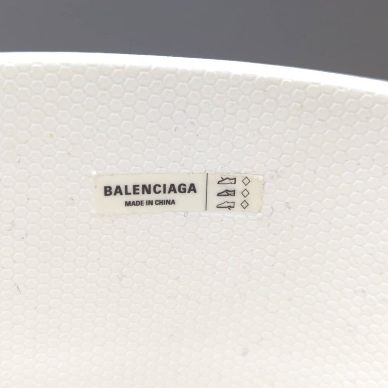 Balenciaga Crocs Collaboration Rubber Long Boots Shoes Rain Boots 36 White
