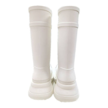 Balenciaga Crocs Collaboration Rubber Long Boots Shoes Rain Boots 36 White