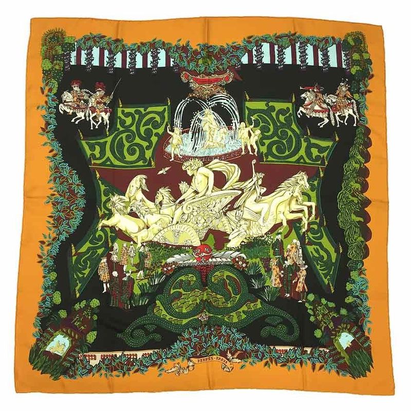 Sale Items Hermes Scarf Kare90 le Paradis du Roy King's Paradise Aq8174