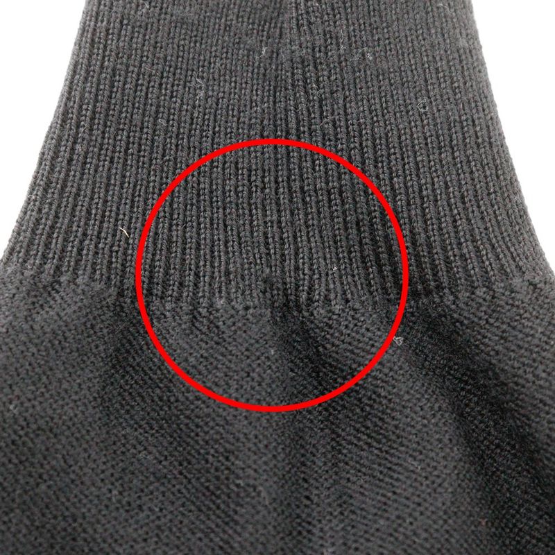 Prada Argyle Lay032872 Wool X Nylon X Cashmere Black Men's Sweater