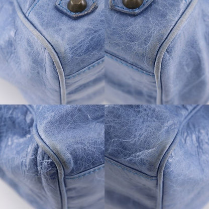 Balenciaga the Twiggy 2way Shoulder 145964 Leather Blue Women's Handbag