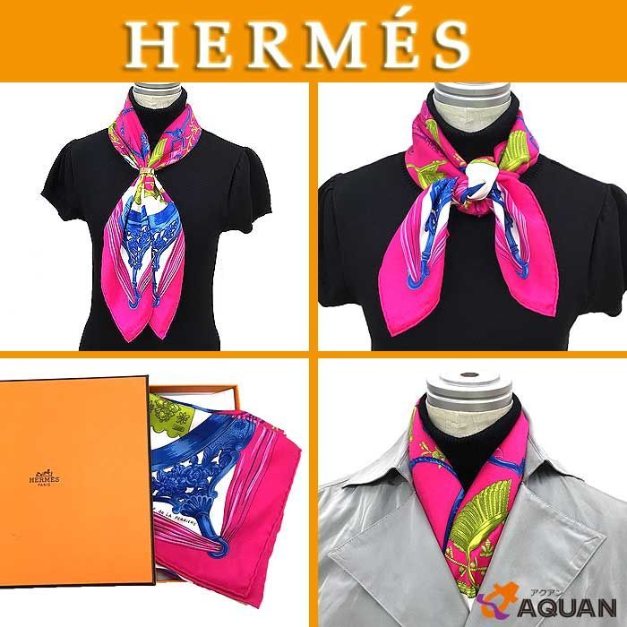 Sale Hermes Scarf Kare70 Etriers Stirrup Pattern Vintage Antique Aq8177