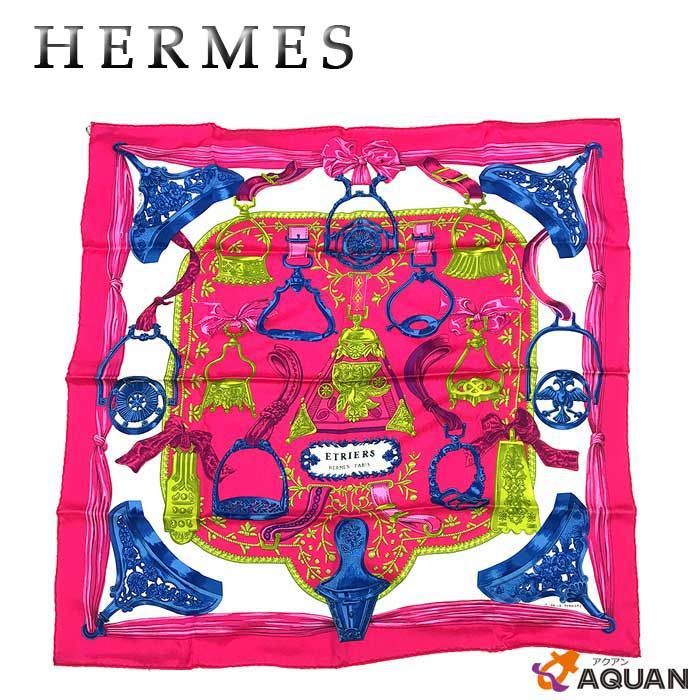 Sale Hermes Scarf Kare70 Etriers Stirrup Pattern Vintage Antique Aq8177