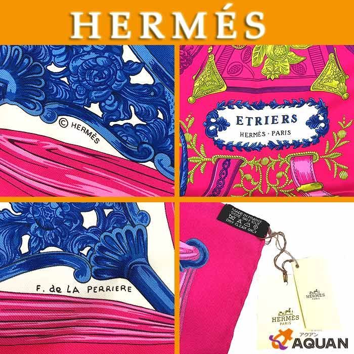 Sale Hermes Scarf Kare70 Etriers Stirrup Pattern Vintage Antique Aq8177