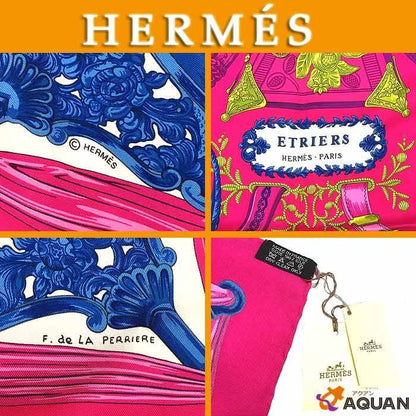 Sale Hermes Scarf Kare70 Etriers Stirrup Pattern Vintage Antique Aq8177