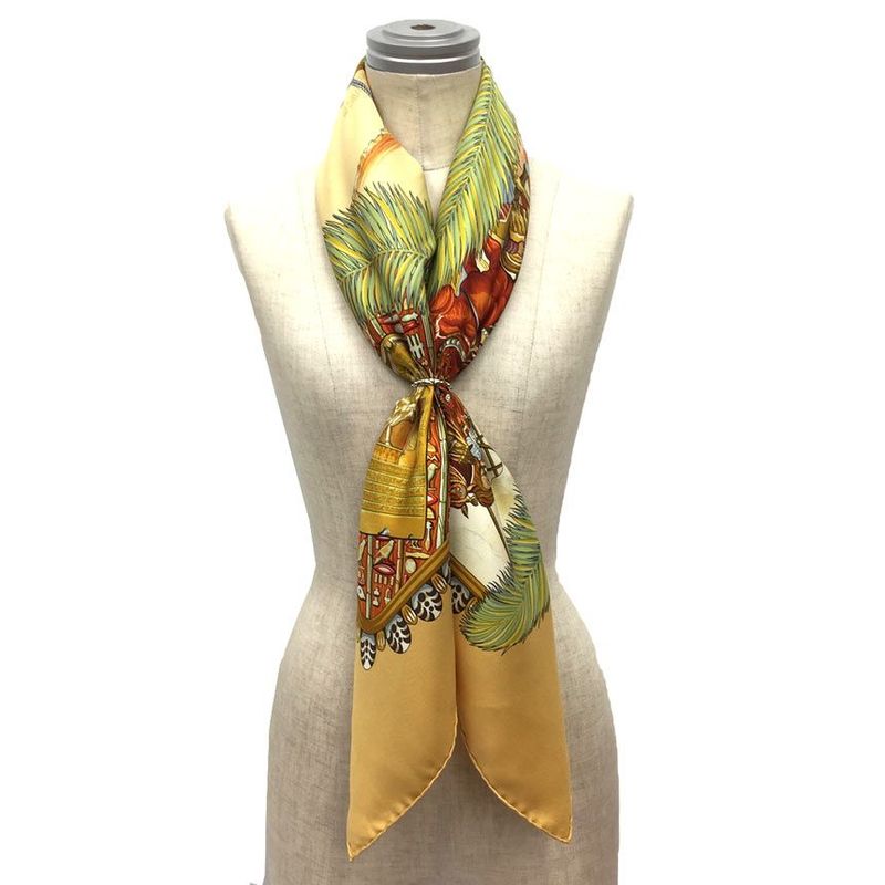 Sale Hermes Scarf Carre 90 100% Silk Gloire D'alexandre Alexander's Glory [new