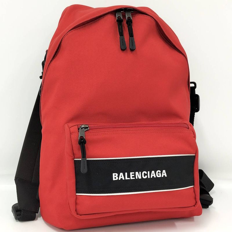 Balenciaga 2way Backpack Nylon Red 638106