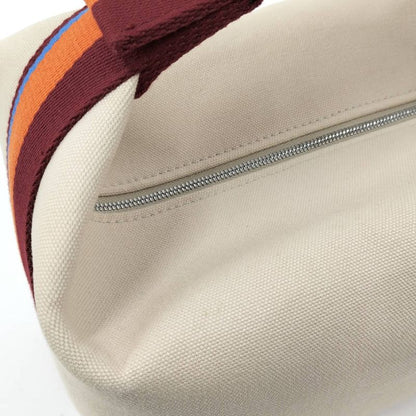 Hermes Handbag Brid a Black GM Canvas Beige