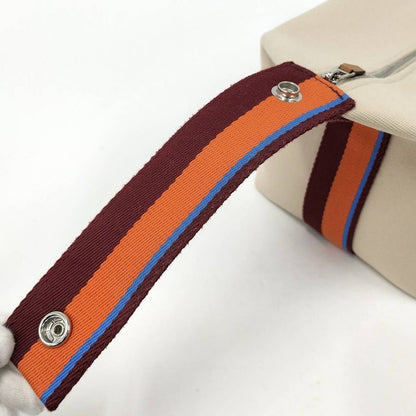 Hermes Handbag Brid a Black GM Canvas Beige