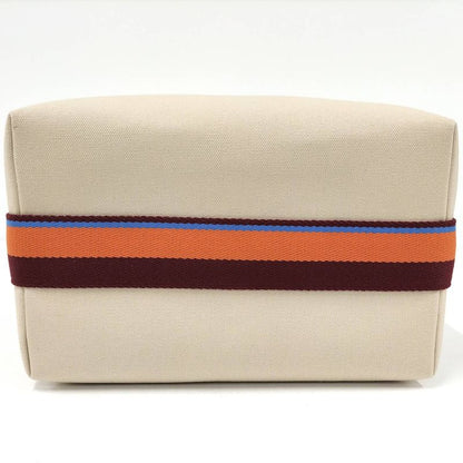 Hermes Handbag Brid a Black GM Canvas Beige