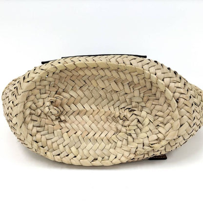 Loewe Handbag Basket Bag Raffia Leather Beige