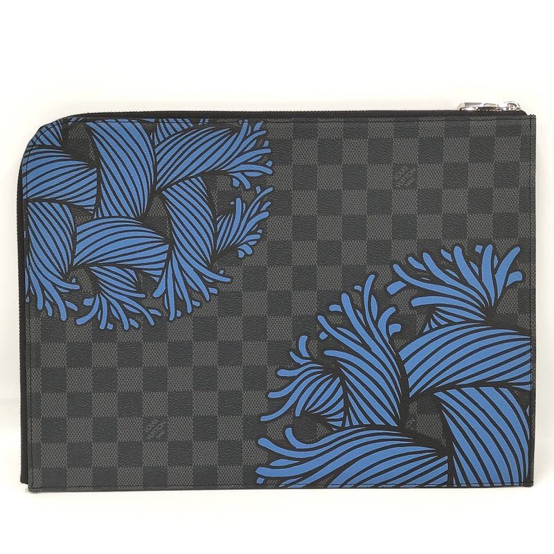 Louis Vuitton Clutch Bag Pochette Jules GM Damier Graphite N41685