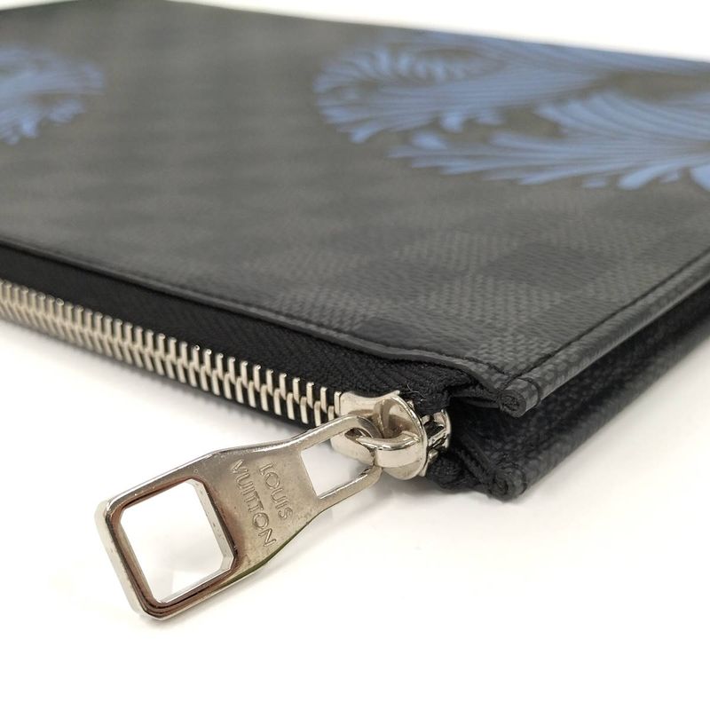 Louis Vuitton Clutch Bag Pochette Jules GM Damier Graphite N41685