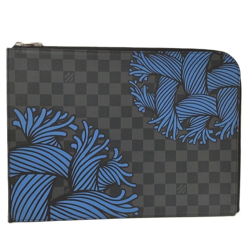 Louis Vuitton Clutch Bag Pochette Jules GM Damier Graphite N41685