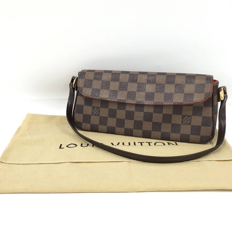 Louis Vuitton Recoleta Handbag Damier Ebene Brown N51299
