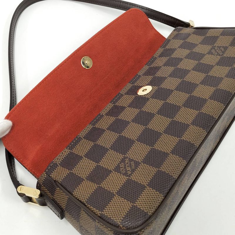 Louis Vuitton Recoleta Handbag Damier Ebene Brown N51299