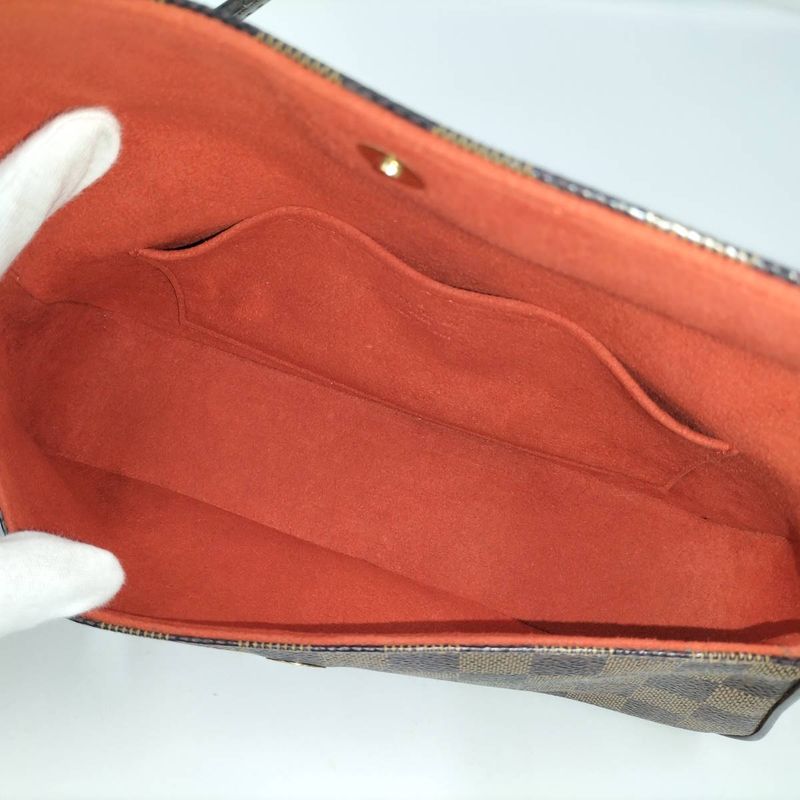 Louis Vuitton Recoleta Handbag Damier Ebene Brown N51299