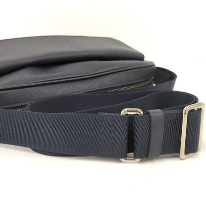 Louis Vuitton Alex Messenger Shoulder Bag Taiga Leather Blue Marina M30261