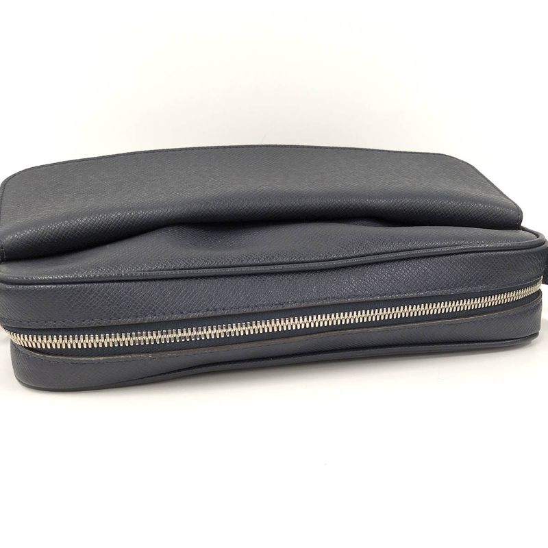 Louis Vuitton Alex Messenger Shoulder Bag Taiga Leather Blue Marina M30261