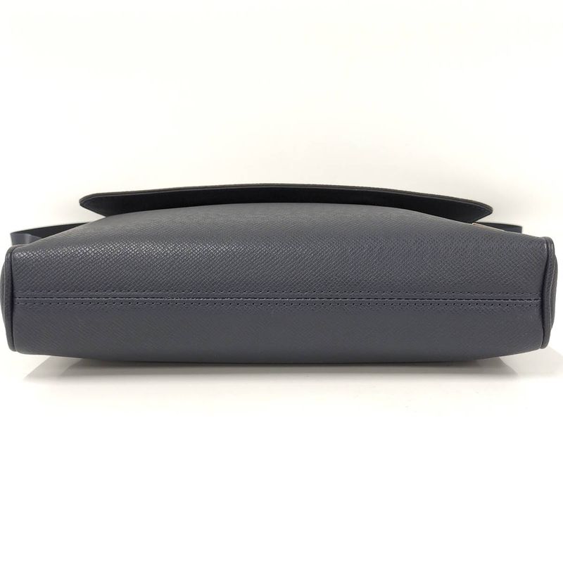 Louis Vuitton Alex Messenger Shoulder Bag Taiga Leather Blue Marina M30261