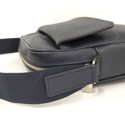 Louis Vuitton Alex Messenger Shoulder Bag Taiga Leather Blue Marina M30261