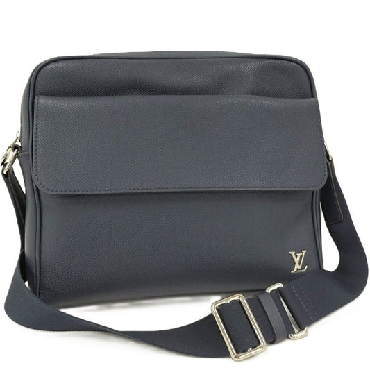Louis Vuitton Alex Messenger Shoulder Bag Taiga Leather Blue Marina M30261