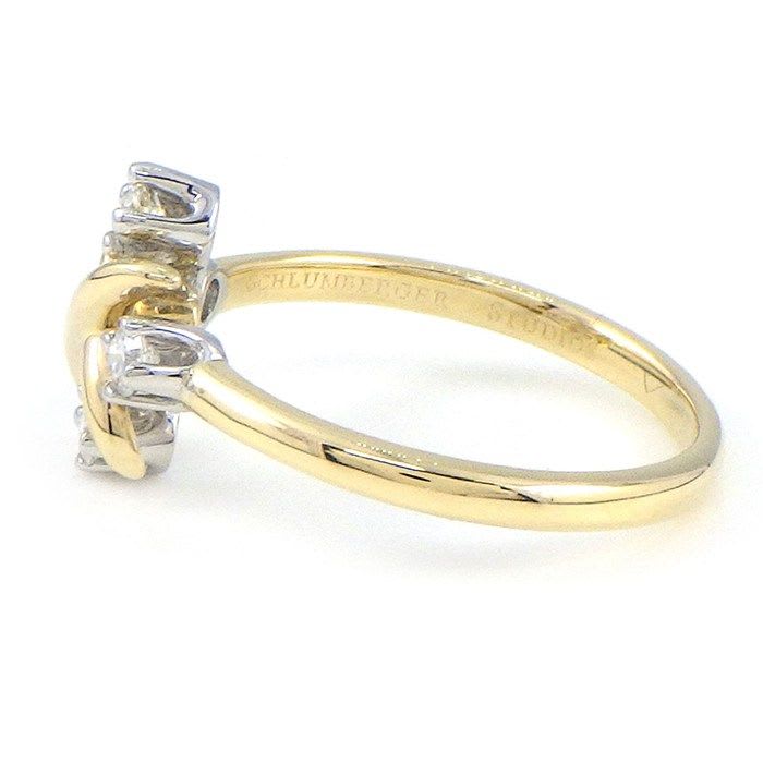 Tiffany & Co Ring Jean Schlumberger 4 Point Diamond 18K Yellow