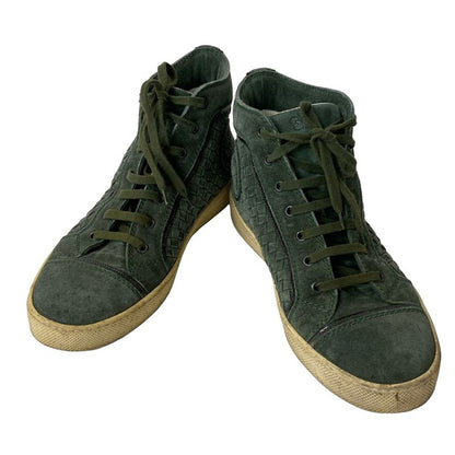 Bottega Veneta Sneakers Men's - Dark Green X Black Insole Removable High Cut