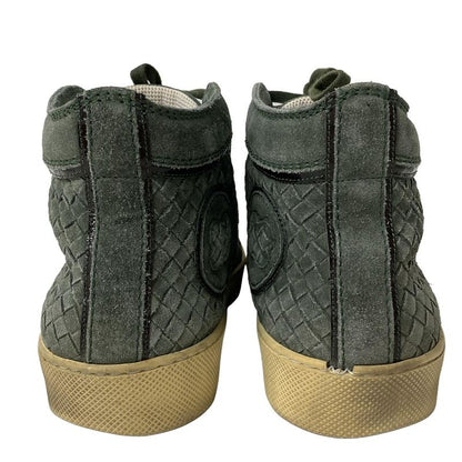 Bottega Veneta Sneakers Men's - Dark Green X Black Insole Removable High Cut